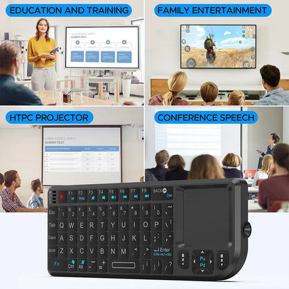 A8 Mini Wireless Keyboard With Backlit Touchpad Air Mouse