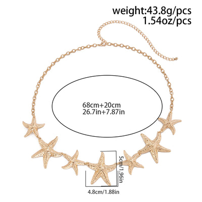 Gold Color Starfish Belly Chain for Women - Smarsty
