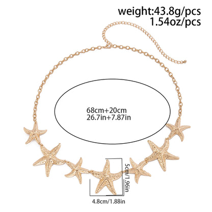 Gold Color Starfish Belly Chain for Women - Smarsty