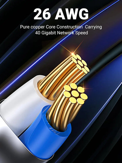 MIZIQIER CAT 8 Flat Network Cable 40Gbps for Gaming - Smarsty