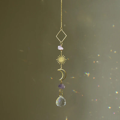 Hanging Crystal Pendant Suncatcher Wind Chimes for Home Decor - Smarsty