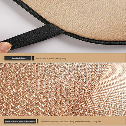 Breathable Ice Silk Car Seat Cushion Non-slip and Wear-resistant Solid Color Ice Silk Car Seat Cover, Universal Fit Most Cars