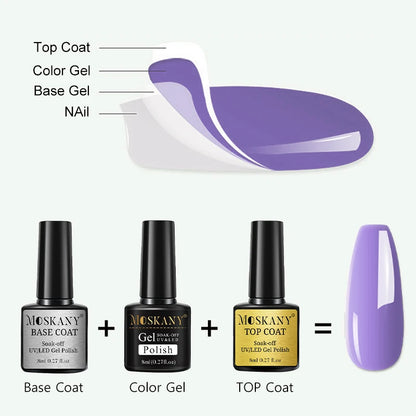 Acrylic No Acid Primer Nail Art Set with Base and Top Coat - Smarsty