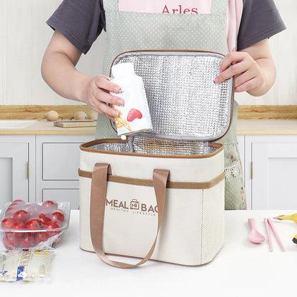 Insulated Lunch Bag With Waterproof Shoulder Strap - Smarsty