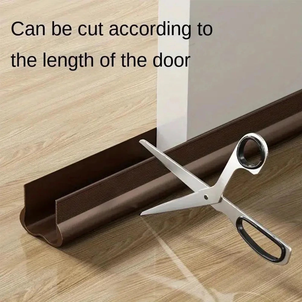 Flexible Door Bottom Sealing Strip Door Gap Soundproofing Wind and Dust Proof Weather Strip Under Door Draft Stopper Tape - Smarsty