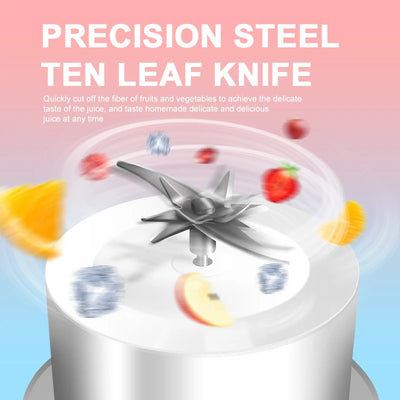 1000ML Portable Juicer Blender Fruit Juicer USB Charging Lemon Orange Fruit Juicing Cup Smoothie Blender Machine Kitchen Tools - Smarsty