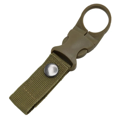 1-Pack Webbing Buckle Hook Water Bottle Clip - Durable Nylon With Safety Buckle, Multi-Color Optional, Suitable For Camping, by Smarsty