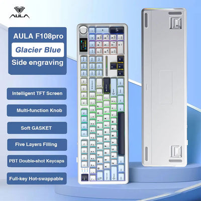 Tri Mode Gaming Mechanical Keyboard With TFT Display - Smarsty