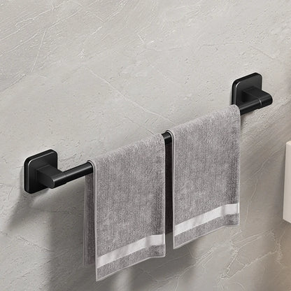 White Self-Adhesive Bathroom Towel Holder Easy Installation - Smarsty