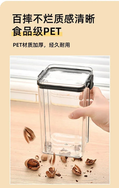460-1800ml Sets Kitchen Stackable Sealed Jar Plastic Food Storage Box Multigrain Tank Bottle Dried Fruit Tea Storage Containers by Smarsty