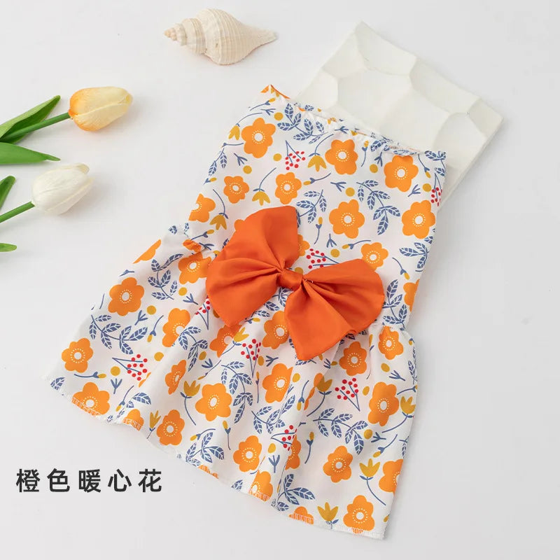 Small Dog Flower Princess Dress for Summer Fun - Smarsty