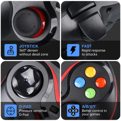 Wireless Bluetooth Game Controller for Android and PC - Smarsty
