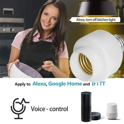 Smart E27 Socket Adapter for Voice Control Lighting - Smarsty