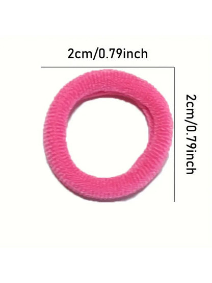 200 Pack Nylon Hair Bands Colorful Gentle No Damage - Smarsty