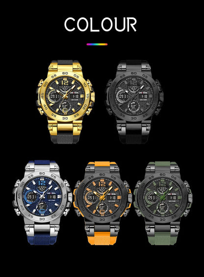 Wecool Waterproof Dual Display Alarm Clock Watch - Smarsty