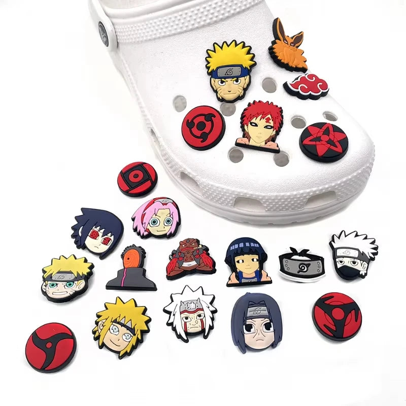 [Cartoon | Charms] 20PCS Cartoon Shoe Charms Set PVC Removable Decorations for Clogs And Sandals Holiday Party Gift