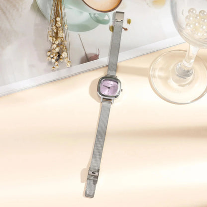 Fashion Women Small Dial Quartz Watch with Mesh Strap - Smarsty