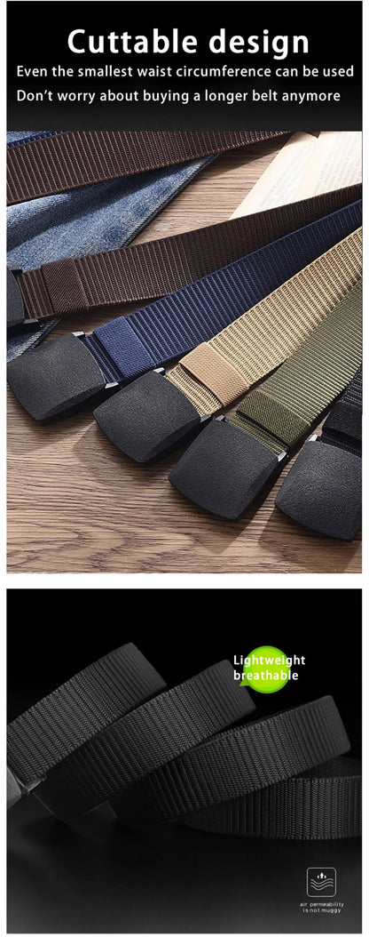 Unisex Canvas Tactical Belt Durable Outdoor Sports Belt - Smarsty