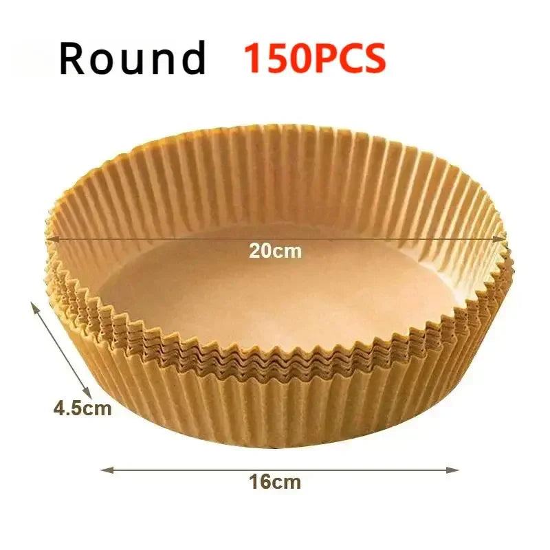 Air Fryer Disposable Baking Paper Mats 50/100PCS Nonstick Absorbent Design - Smarsty