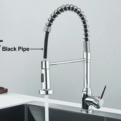 Matte Black Kitchen Faucet With Single Handle Design - Smarsty