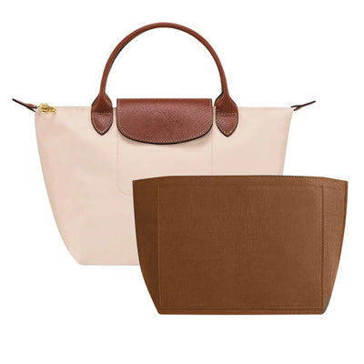 Felt Insert Bag Fits For Longchamp Handbag Liner Bag Felt Cloth Makeup Bag Support Travel Portable Insert Purse Organizer - Smarsty