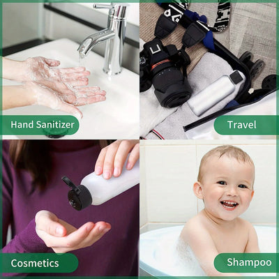 5PCS Refillable Travel Bottles Set for Shampoo and Conditioner - Smarsty
