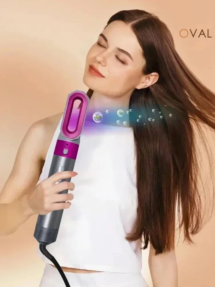 5 in 1 Low Noise Hair Styler with Hot Air Brushes - Smarsty