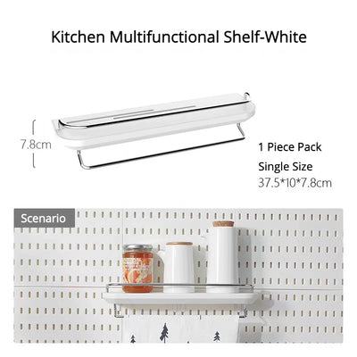 New DIY Pegboard Accessories Hanging Shelf Storage Hooks Wall Organizer No Punching Crafts Organization For Garage Kitchen Room by Smarsty