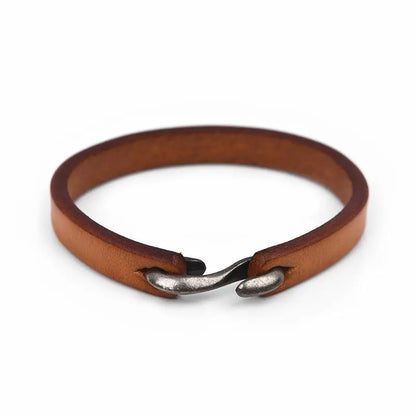 Vintage Genuine Leather Wrap Bracelet Durable Punk Wristband - Smarsty