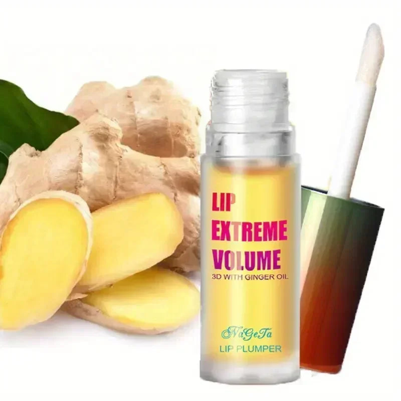 Ginger Mint Lip Plumper Oil for Fuller Youthful Lips - Smarsty