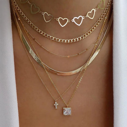 Vintage Gold Boho Layered Necklace Set for Women - Smarsty