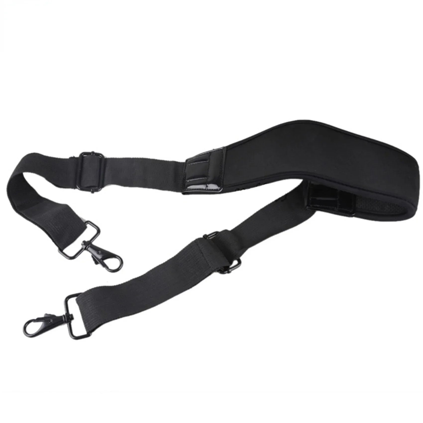 Black Adjustable Shoulder Bag Strap with Double Hooks for Canon Nikon Laptop Computer Camera Stabilizer Bag