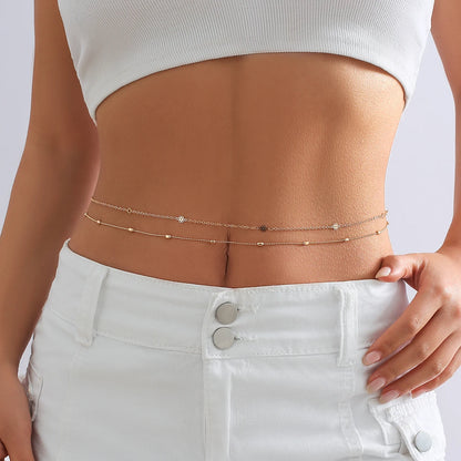PuRui Sexy Crystal Glass Belly Chain for Women - Smarsty