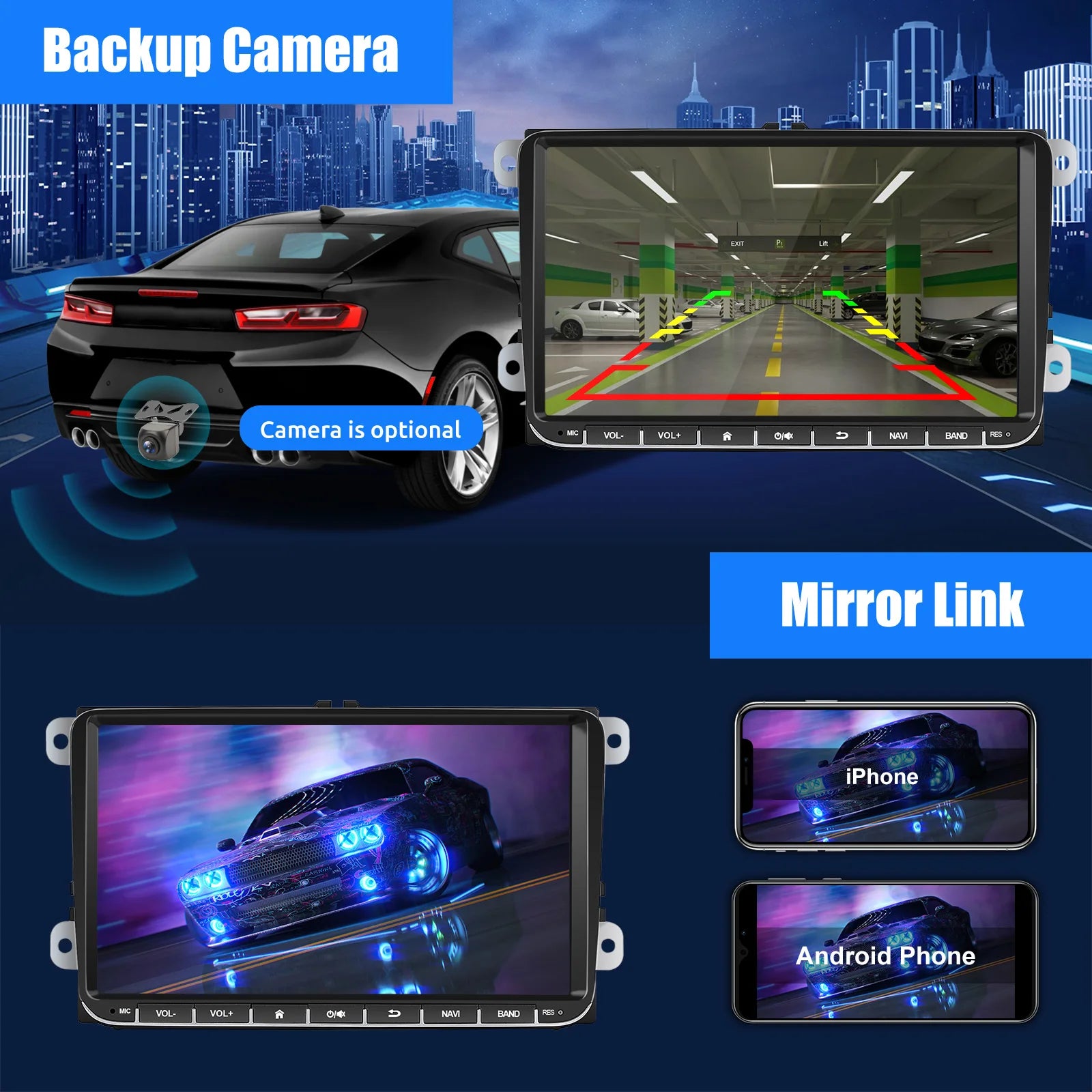 Android Car Stereo With Wireless Carplay GPS Navigation - Smarsty