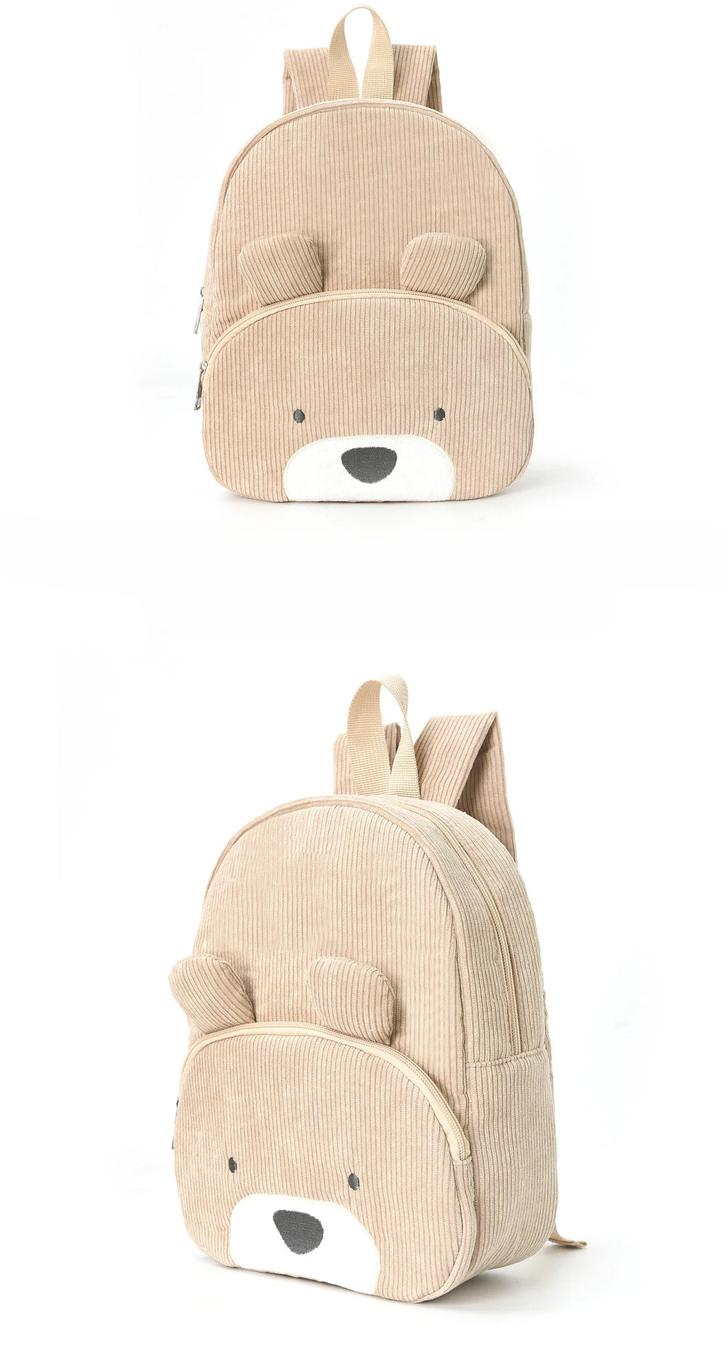 Custom Name Toddler Backpack Cartoon Bear Large Capacity - Smarsty