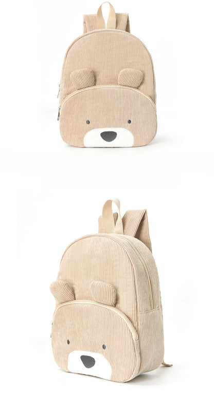 Custom Name Toddler Backpack Cartoon Bear Large Capacity - Smarsty