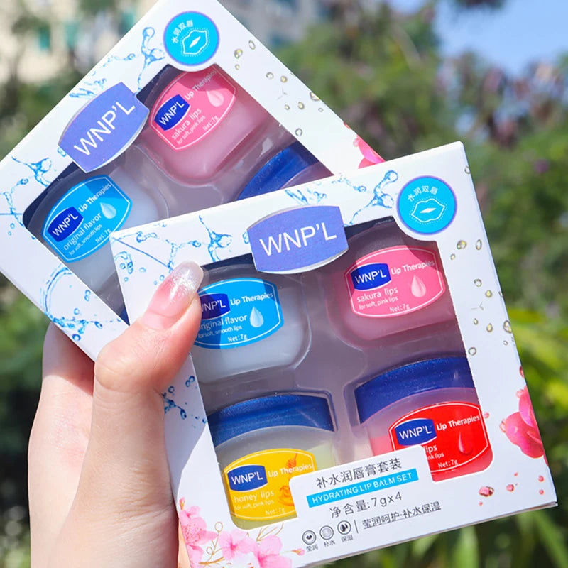 Natural Plant Lip Balm Set for Moisturized Plump Lips - Smarsty