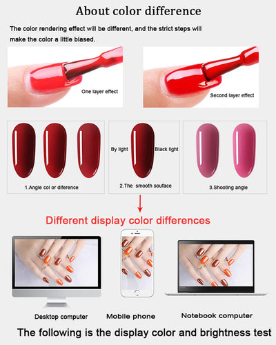 LNWPYH 26 Color Gel Nail Polish Set with Base and Top Coat - Smarsty