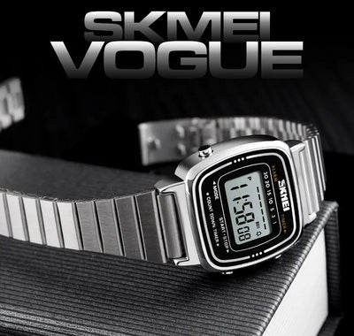 SKMEI 1901 Luxury Waterproof Digital Women's Watch - Smarsty