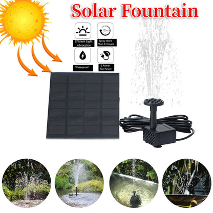 Solar Powered Water Fountain Kit for Garden Decoration - Smarsty