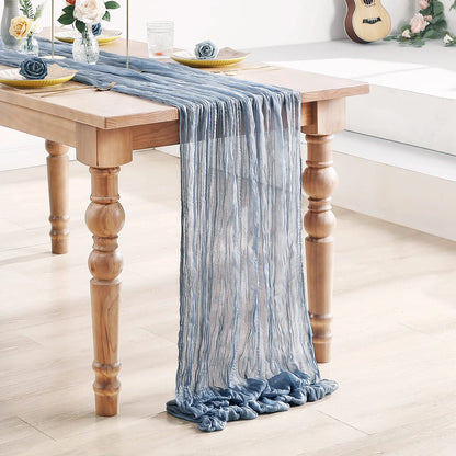 Semi-Sheer Gauze Table Runner for Elegant Events - Smarsty