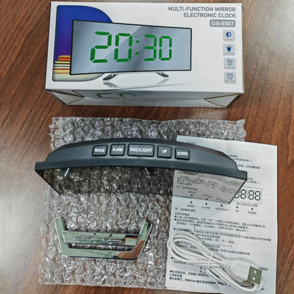 Noiseless Digital Alarm Clock with Large LED Display - Smarsty
