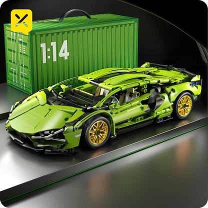 ToylinX Technical Building Blocks Racing Sport Car Speed Vehicle Model City Mechanical Super Bricks Puzzle Toys Adult Gift