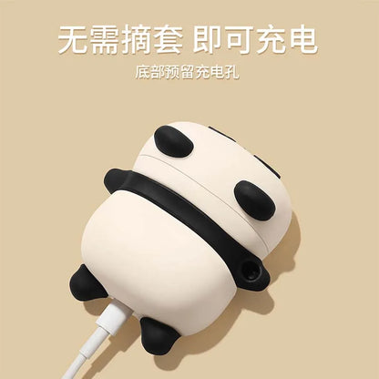 Cute Panda Silicone Headphone Case for AirPods 4 - Smarsty