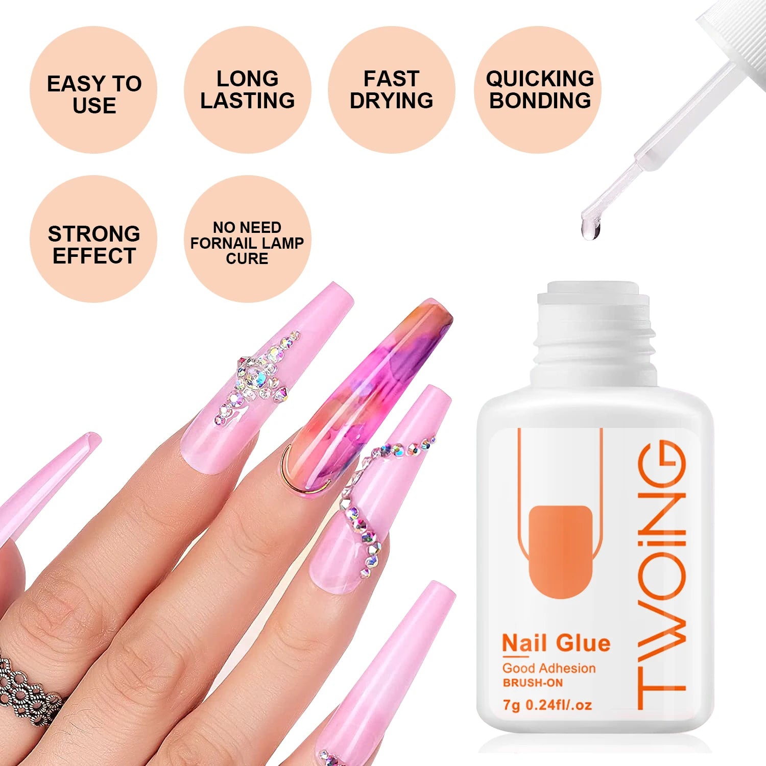 Super Strong Nail Glue for Lasting Adhesion - Smarsty