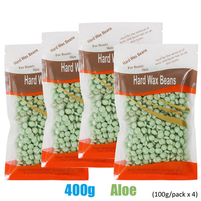 500g/200g/50g Hard Wax Beans for Hair Removal Body European Brazilian Pearl for Wax Warmer Waxing Beans for Wax Heater Machine - Smarsty