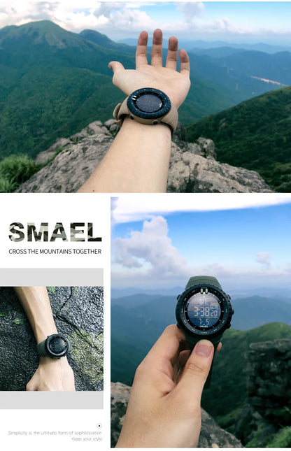 SMAEL Waterproof Digital Sports Watch with Big Dial - Smarsty