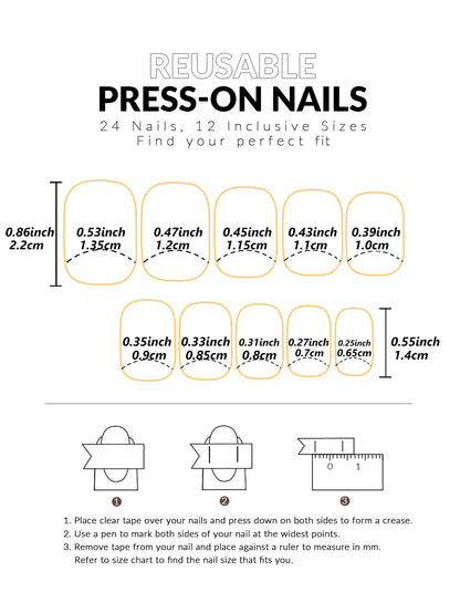 24PCS Short Pink French Press On Nails for Easy Glam - Smarsty