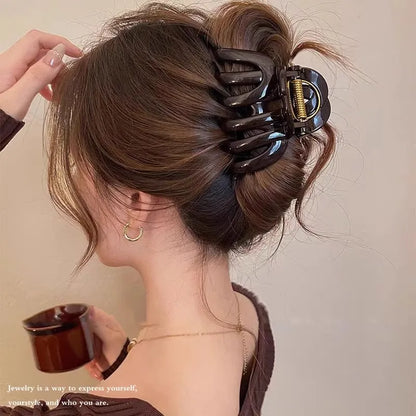 Pumpkin Hair Claw Clip For Women Strong Hold Accessory - Smarsty