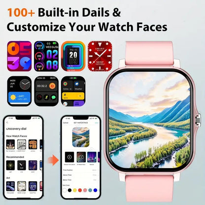 Smart Watch with Blood Pressure Monitor and Bluetooth Connectivity - Smarsty